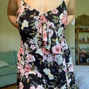 Black Floral Billabong Dress